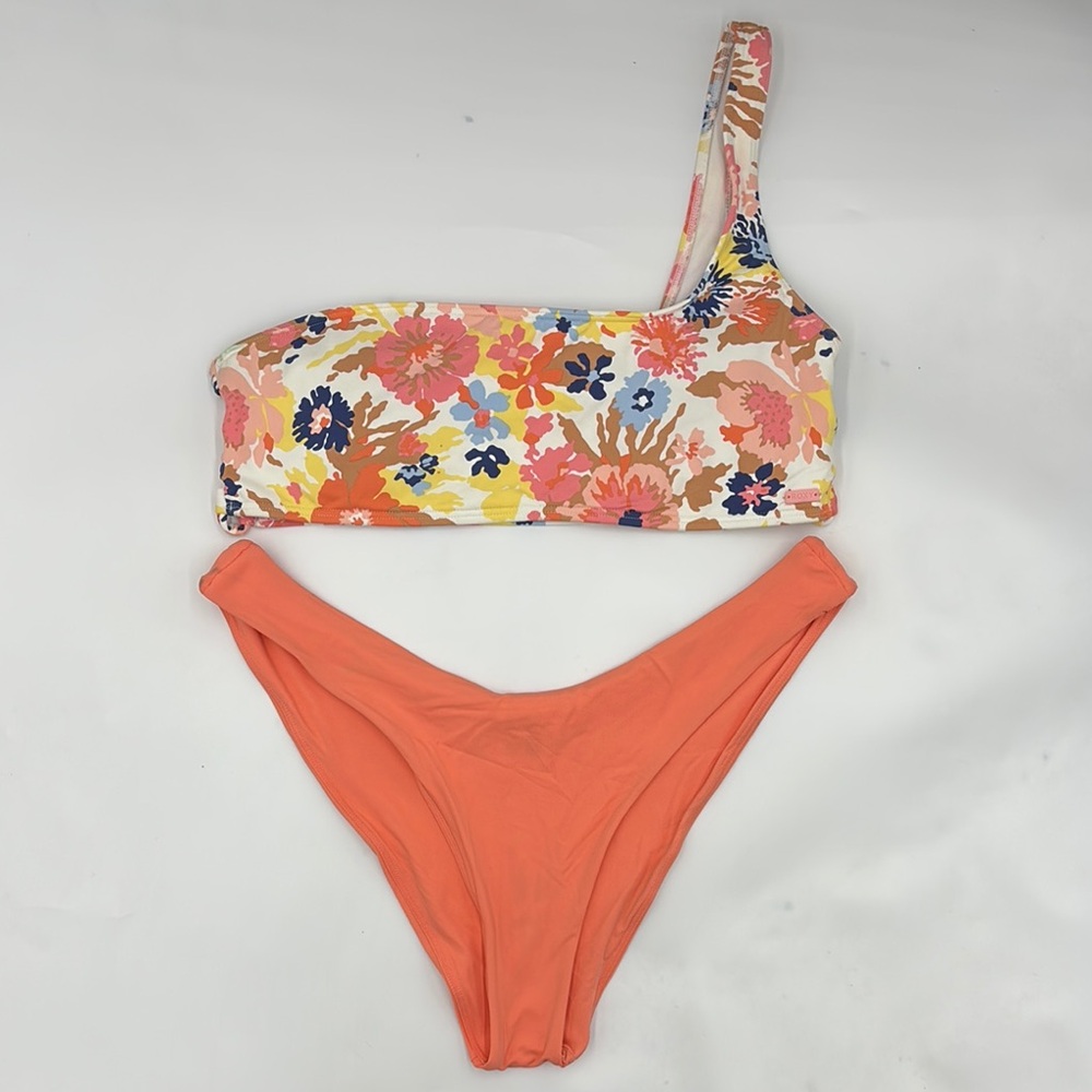 Roxy One-Strap Floral Bikini